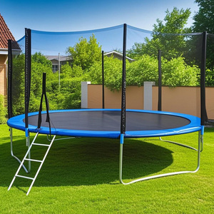 Fun Jump 6FT <strong>8FT</strong> 10FT 12FT Large <strong>Round</strong> Kids Jumping <strong>Trampolines</strong> for Children with Protective Net Ladder and <strong>Tent</strong> - Product Image 6