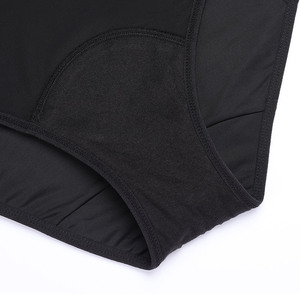 Culotte en dentelle noire pour femmes, 2 pièces, 4 couches, hauteur haute, étanche, <span class=keywords><strong>Cycle</strong></span> physiologique, culotte menstruelle pour femmes - Product Image 5