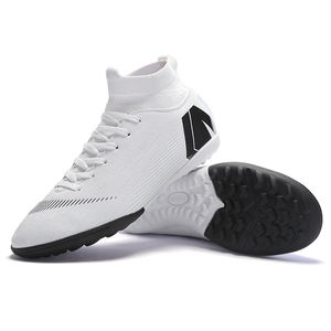 Chaussures de football hautes mi-hautes à lacets chaussures de football <span class=keywords><strong>Futsal</strong></span> bottes de football FG HG TF PU cuir sport d'équipe garçon hommes femmes - Product Image 6