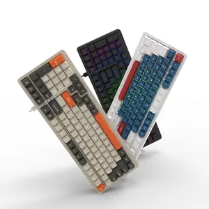 Оптовая продажа Механическая клавиатура Teclado Gamer эргономичная игровая клавиатура для ноутбука RGB с подсветкой