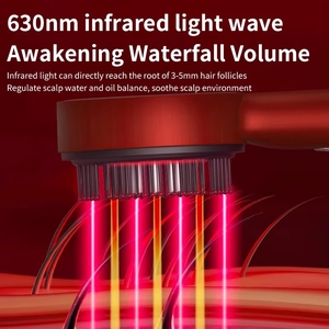 <strong>Electric</strong> Scalp Massage Comb Red Light Therapy Hair Growth Oil Applicator Brush Vibration <strong>Head</strong> <strong>Massager</strong> for Hair Loss - Product Image 4