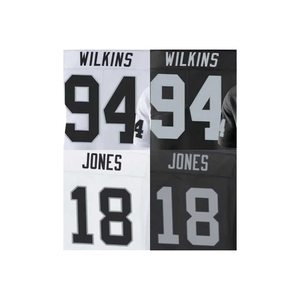 เสื้อฟุตบอลอเมริกันแบบย้อนยุค 32 ทีม ลายปัก/รีดร้อน ดีไซน์ปัจจุบัน สำหรับทุกเพศ ระบายอากาศได้ดี ลาย 3 มิติ 100% - Product Image 1