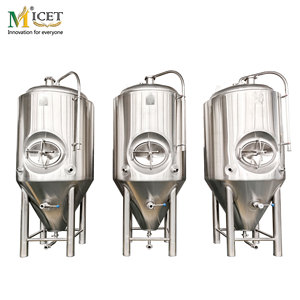 500L Tùy Chỉnh 304/316 Vệ Sinh Thép Không Gỉ Fermenter Kín Hình Nón Lưu Trữ Tank Cho Bia Cà Phê Rượu Vang Nước Điều Kiện Mới - Product Image 1