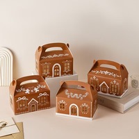 Groothandel Kerst Hallowmas Brood Snoep Cadeaubox Tijdloos Elegant Biologisch afbreekbaar Herbruikbaar Luxe Print Zoetdoos
