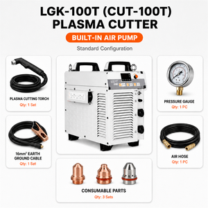Machine de découpe plasma numérique 100A CUT-100T IGBT Inverter 3 phases 380V pour usage industriel - Product Image 5