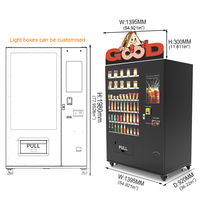 Nouvelle Arrivée Distributeurs Automatiques de Snacks Allemands en Gros Distributeurs de Boissons Gazeuses et de Sodas en Bouteille pour Intérieur avec Lecteur de Carte