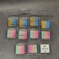 Private Label Regenbogen-Pigment Lidschatten-Puder Make-up Hochpigmentiertes Duochrome für Alle Hauttöne Kleine Größe Individueller Logo-Service
