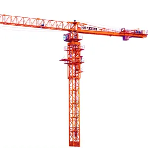 HUBA Tower Crane QTZ80 T6010-6 Flat Top Tower Crane 6ton 60m Construction Lifting