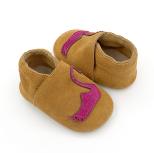 Hot bé đế da phim hoạt hình Flamingo chống trượt sàn trẻ em bé vớ trẻ em giày - Product Image 4