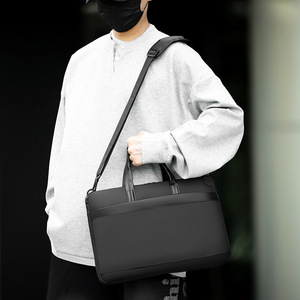 Sac à ordinateur portable professionnel, sacoche portable, bandoulière, élégante, en toile, antichoc, grande capacité, sacoche pour ordinateur portable - Product Image 5