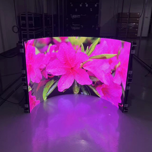 曲げられた屋外の高い明るさ防水LED表示スクリーン柔軟なプログラム可能な広告スクリーン - Product Image 1