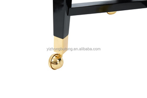 Silla de Casino giratoria con patas de Metal, asiento de cuero, altura ajustable, 360 grados, con ranuras - Product Image 6