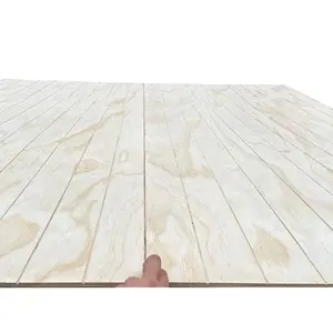 Cheap Price Grooved Pine Plywood for Exterior Waterproof Usage Construction Plywood Sheet