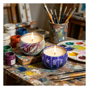 Tranquil Candle Packaging Oval Holder Natural Essence Promotion Crafted <b>Range</b> Display Boutique Refined Collection - Product Image 6