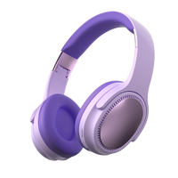 Headphone Nirkabel Beige Gold Elegan, Dapat Dilipat, Over-Ear, Bantalan Telinga Lembut, Peredam Kebisingan ENC, 20 Jam Waktu Putar, IPX-3