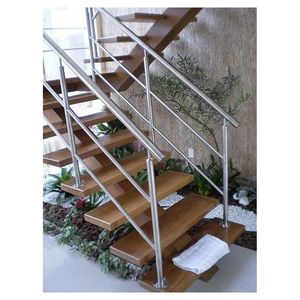 Barrière de sécurité Prima moderne et minimaliste <span class=keywords><strong>en</strong></span> acier poli soudé, anti-rouille, pour <span class=keywords><strong>escalier</strong></span> de villa et balcon intérieur - Product Image 4