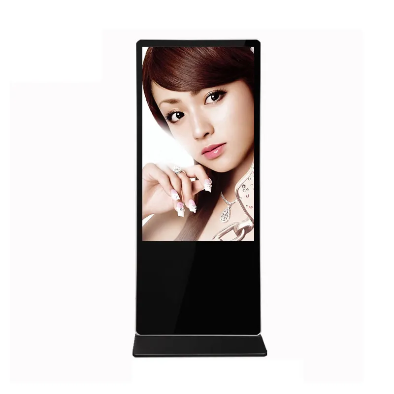 Advertising Screens Heymi 43 Inch LCD Media Player Monitor Vertical Totem Touch Advertising Screen Display Floor Standing Digital Signage Kiosk