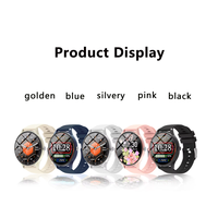 Montre connectée T27 avec écran rond de 1,50 pouce, appels sans fil, suivi de la fréquence cardiaque et des pas, fonction de réveil par levation, modes sportifs, OEM ODM