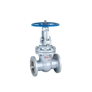 Full open and close flow control cast steel ASTM A216-WCB wedge OS&Y Gate Valve with flange connection