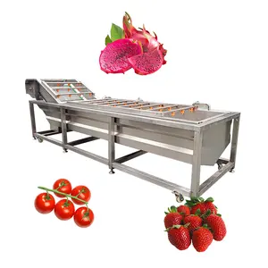 Automatische Trocken Trauben Aprikot Palme Datum Waschmaschine Erdbeere frische Früchte Luftblasen-Waschmaschine