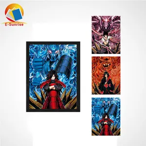 Anime 3d Poster Movies Design 3D 3 Flip Lenticular Anime Poster Picture Free Samples