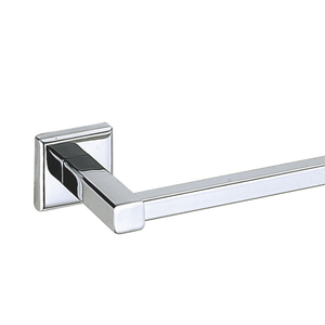 Barre porte-serviettes moderne pour salle de bain, en acier inoxydable chromé, base en alliage de zinc, fixation murale, 18 pouces - Product Image 6