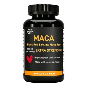 Cápsulas de Raíz de Maca al por Mayor de Fábrica OEM, Extracto Herbal de Maca Roja, Amarilla y Negra, Suplemento para Adultos, Energía y Resistencia Masculina - Product Image 2