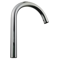 Robinet de cuisine moderne en acier inoxydable chromé ZHAOFAN ZF-008, mitigeur à poser sur comptoir avec bec d'eau chaude/froide