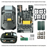 Boîtier de batterie Li-ion BL1830-1860 avec circuit de protection de charge PCB, indicateur numérique LED, pour cellules 18650 21700