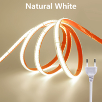 Bande LED COB flexible 220V, étanche IP65, coupable toutes les 10cm, 240 LED/m, 3000K 4000K 6000K, pour décoration murale et plafond, ruban LED pour la maison
