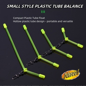 Vente en gros <span class=keywords><strong>Tube</strong></span> de pêche en plastique porte-<span class=keywords><strong>canne</strong></span> à flotteur pour la pêche en mer avec perles phosphorescentes et plusieurs hameçons matériel de pêche - Product Image 5