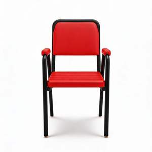 كراسي كنيسة فاخرة من الألومنيوم خفيفة الوزن مع وسائد ومسند للذراعين، كراسي عصرية للمأدبات والمناسبات بالجملة للمشاريع - Product Image 4