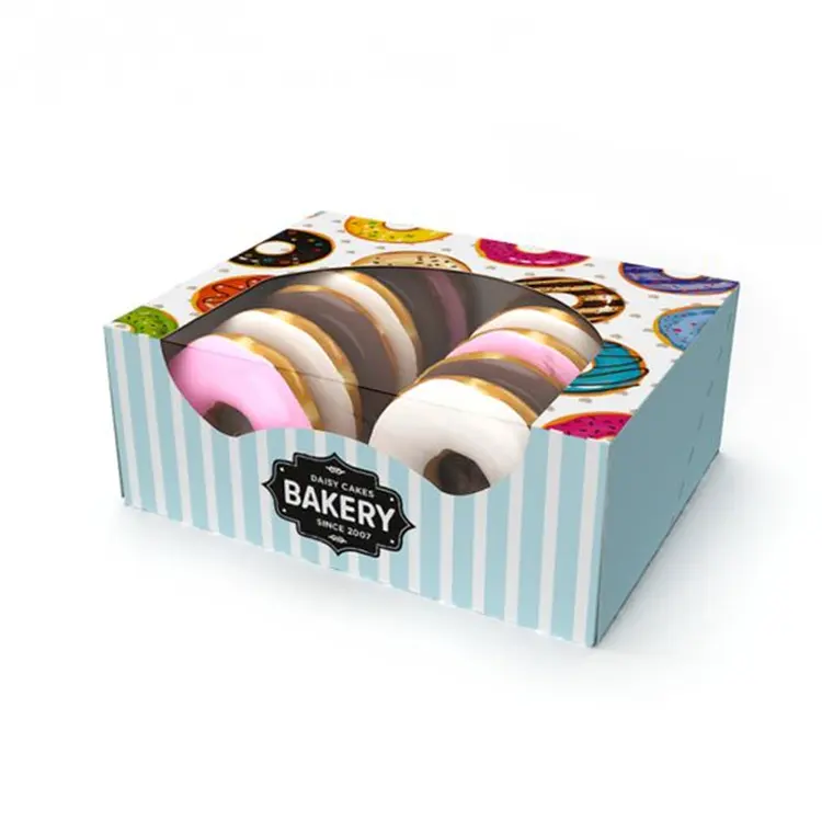 Kunden spezifische Lebensmittel verpackung Burger Box schnelle Karton verpackung für Dessert kuchen box Verpackung für Bestellungen