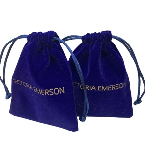 Bolsa de Terciopelo con Cordón para Joyas, Gafas, Antigüedades, Personalizable con Logotipo. - Product Image 1