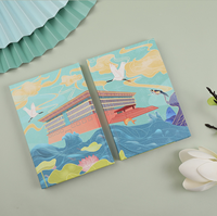 Carnet créatif antique style chinois chic, ensemble coffret cadeau à feuilles mobiles, carnet professionnel