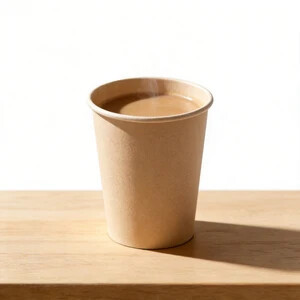 Gobelets en carton personnalisés à paroi simple pour café chaud ou froid, 6oz, 8oz, 9oz, 10oz, 12oz, pour réception de visiteurs, usage unique - Product Image 2