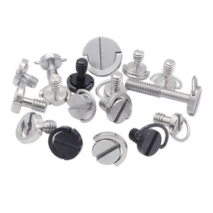 <span class=keywords><strong>Vis</strong></span> à dégagement rapide en acier inoxydable SS304 avec anneau en D 1/4-20 3/8, <span class=keywords><strong>vis</strong></span> de caméra en acier au carbone nickelé avec anneau en C pour trépied, monopode et montage photographique - Product Image 1