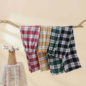 Nouveauté 2026 : <span class=keywords><strong>Pantalon</strong></span> couple en tissu brossé à carreaux 4 couleurs - <span class=keywords><strong>Pantalon</strong></span> assorti texturé confortable pour homme et femme - Product Image 1