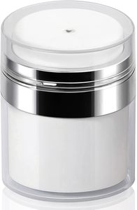 Tarros de loción y crema cosmética sin aire con sistema de empuje hacia abajo, serigrafía y pulverizador de bomba de PP acrílico - Product Image 2