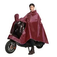 Waterproof Motorcycle Rain Poncho, Non-Disposable Raincoat