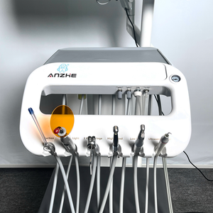 Chariot dentaire numérique <span class=keywords><strong>portable</strong></span> tout-en-un avec compresseur silencieux sans huile à LED papillon sans ombre et caméra intra-orale - Product Image 3