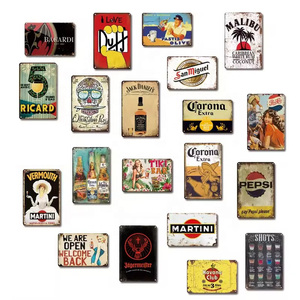 Letrero Decorativo de Metal Vintage, Regalos Metálicos Personalizados, Placa de Cerveza <span class=keywords><strong>Retro</strong></span> de Metal, Decoración de Pared para Comedor, Letrero Artístico de Metal - Product Image 1