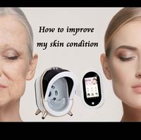 Analyseur de peau facial 3D portable, une machine d'analyse de la peau intelligente à l'IA, adaptée à toutes les conditions cutanées et à l'utilisation en salon de beauté