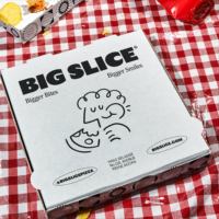 Boîte à pizza rigide haute densité anti-fuite avec revêtement bio pour plats à emporter chauds 8-16 pouces, logo personnalisé, certifiée écologique