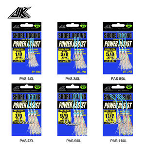 Hameçon de pêche à plumes lumineuses, accessoire en acier inoxydable, moulant, eau marine, - Product Image 6