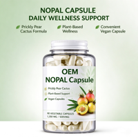 Capsules de Nopal en marque privée OEM, 90 unités, 1350 mg, avec supplément alimentaire de cactus figue de Barbarie