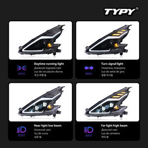 Nouvelles lentilles LED TYPY 12V pour feux avant 370Z 2008-2019 avec feux de jour et clignotants séquentiels - Product Image 3