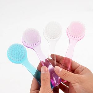 แปรงทำความสะอาดเล็บด้ามยาว สีชมพูใส ม่วง ฟ้า สำหรับทำความสะอาดนิ้วมือ ขจัดฝุ่น ขัดทำความสะอาด สำหรับทำเล็บ ขายส่ง - Product Image 1