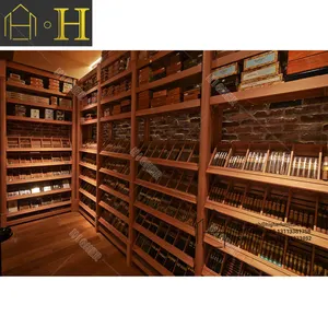 De haute qualité en bois salle de cigare affichage meubles marcher en cave à cigares humidor