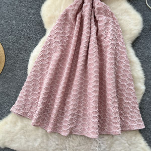 فستان سهرة فاخر بتصميم كلاسيكي مزين بالخرز برقبة مستديرة وبدون أكمام مع كورسيه مزين بالزهور للحفلات الصيفية الأنيقة - Product Image 6